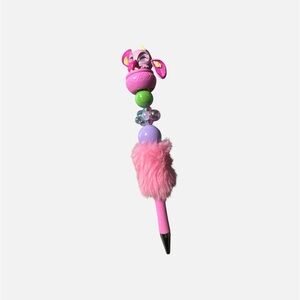 Colorful Angel Pen with Pink Plush